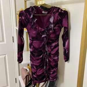 Oh Polly Purple Ruffle Dress - Only Worn once
